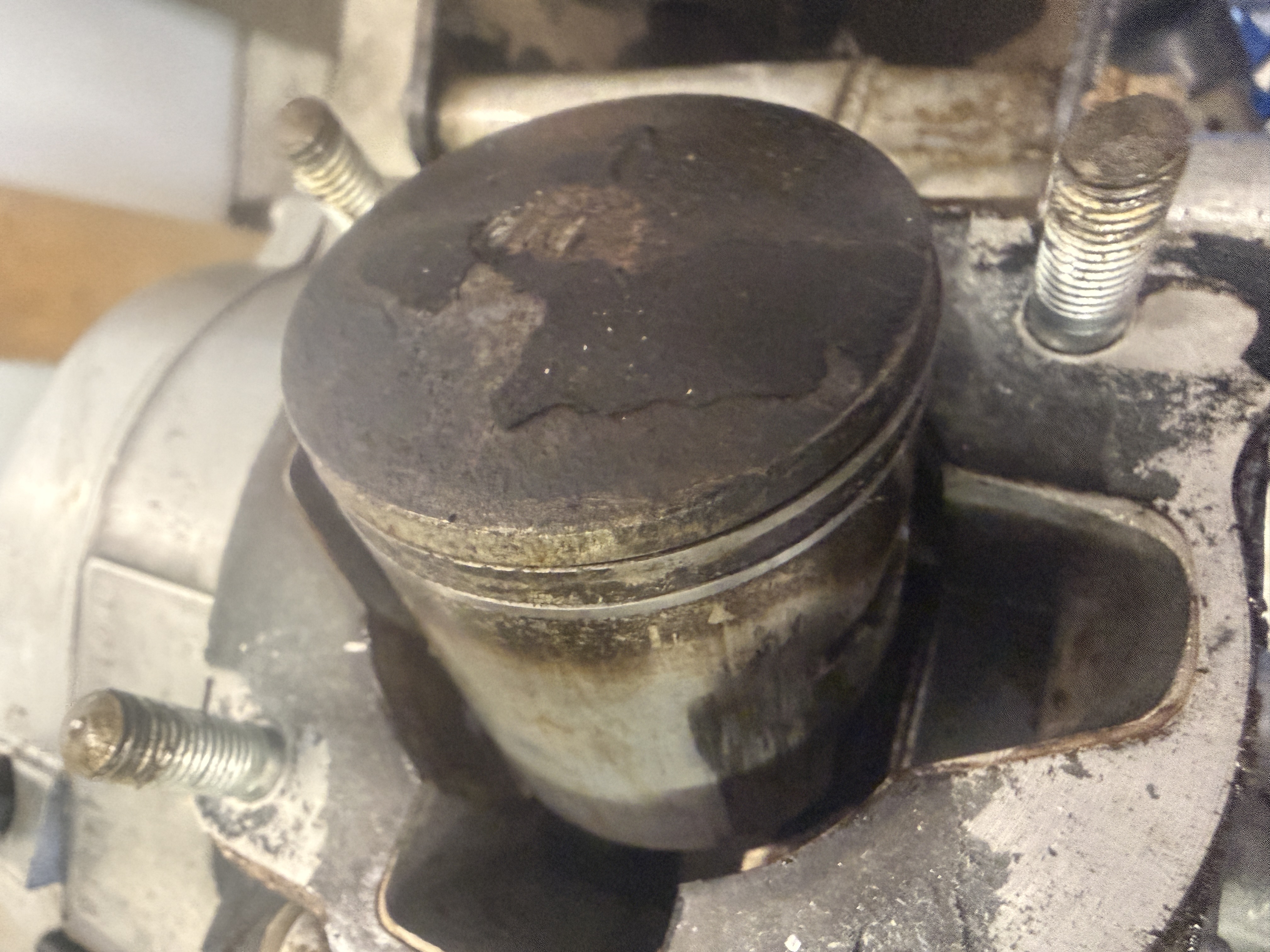 Piston and rings