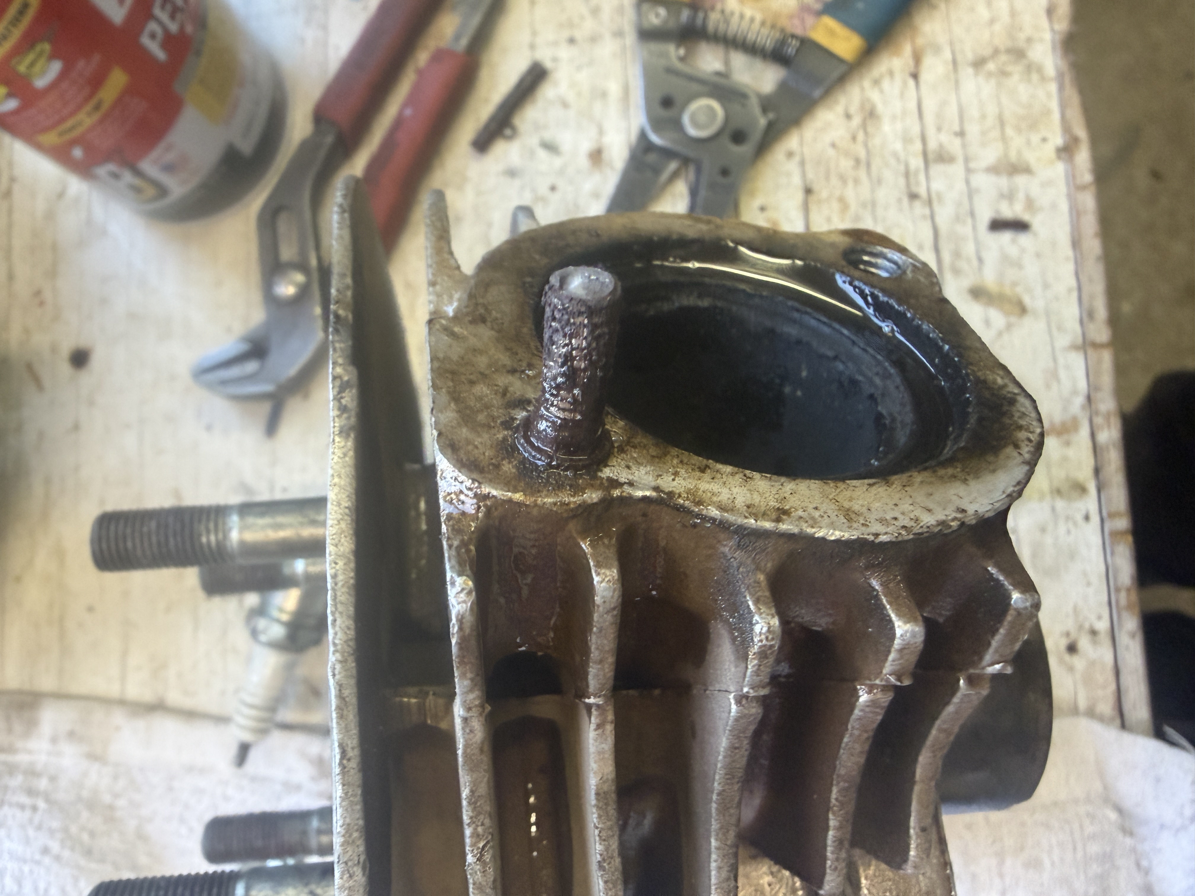 The saga of the stuck exhaust stud.